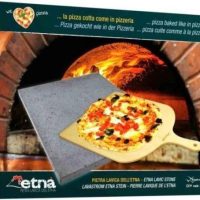 Etna Pizzasteen 38x30x1.5 cm + Houten Schep