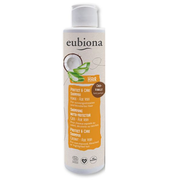 Biologische shampoo voor geblondeerd en beschadigd haar met kokos & aloe vera